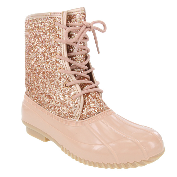 rose duck boots